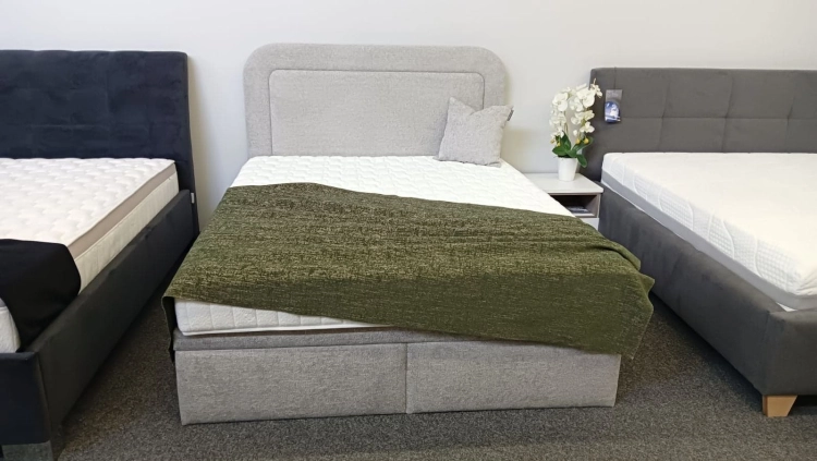 Łóżko GULIO Kontynentalne (z pojemnikiem lub bez pojemnika) - Bed Design, Świat Sypialni Piaseczno