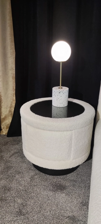 Okrągły stolik nocny NELLO - New Elegance w Świat Sypialni Piaseczno