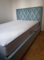 Łóżko Premium22, wezgłowie 120cm, obicie Piano 11, rozmiar 140 szerokość otwieranie BOK_korpus C, noga B