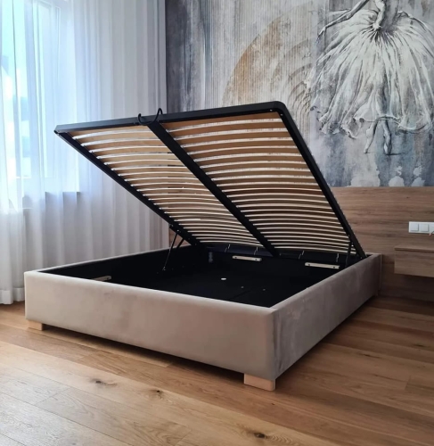 Sama rama, bez zagłówka z pojemnikiem na pościel pod materacem 180/200,
