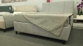 Łóżko kontynentalne CRISTIANO Easy Kontynent z pojemnikiem na pościel - Bed Design, obicie TopTextil Hevia 207.16 kolor szary, w Świat Sypialni Piaseczno