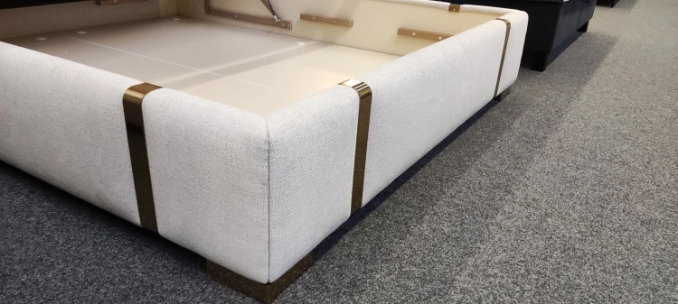 Łóżko tapicerowane Oro New Elegance w Świat Sypialni Piaseczno, łóżko z pojemnikiem i stelażem