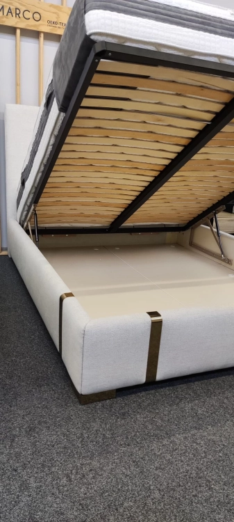 Łóżko tapicerowane Oro New Elegance w Świat Sypialni Piaseczno, łóżko z pojemnikiem i stelażem