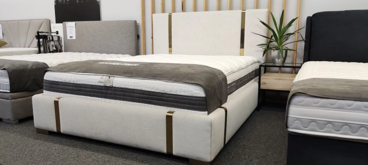 Łóżko tapicerowane Oro New Elegance w Świat Sypialni Piaseczno, łóżko z pojemnikiem i stelażem