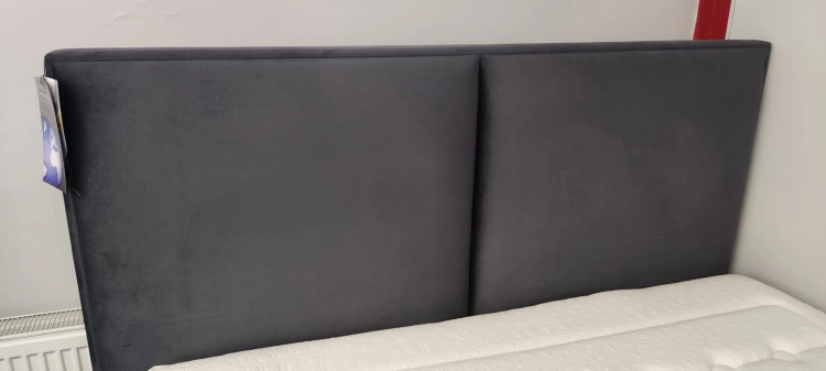 Łóżko tapicerowane ramowe, z pojemnikiem Quaddro Duo - New Design w Świat Sypialni Piaseczno