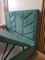 Alma_Łóżko kontynentalne ALMA SLIM z pojemnikiem - zagłówek w jodełkę - HAUSS w Świat Sypialni Piaseczno 120x200 140x200 160x200 180x200 200x200