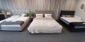 Łóżko SIMONE ONE tapicerowane / ramowe (z pojemnikiem lub bez pojemnika) - Bed Design w Świat Sypialni Piaseczno ulica Puławska 48