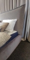 Łóżko SIMONE ONE tapicerowane / ramowe (z pojemnikiem lub bez pojemnika) - Bed Design w Świat Sypialni Piaseczno ulica Puławska 48