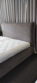 Łóżko SIMONE ONE tapicerowane / ramowe (z pojemnikiem lub bez pojemnika) - Bed Design w Świat Sypialni Piaseczno ulica Puławska 48