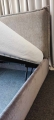 Łóżko SIMONE ONE tapicerowane / ramowe (z pojemnikiem lub bez pojemnika) - Bed Design w Świat Sypialni Piaseczno ulica Puławska 48