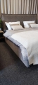 Łóżko SIMONE ONE tapicerowane / ramowe (z pojemnikiem lub bez pojemnika) - Bed Design w Świat Sypialni Piaseczno ulica Puławska 48