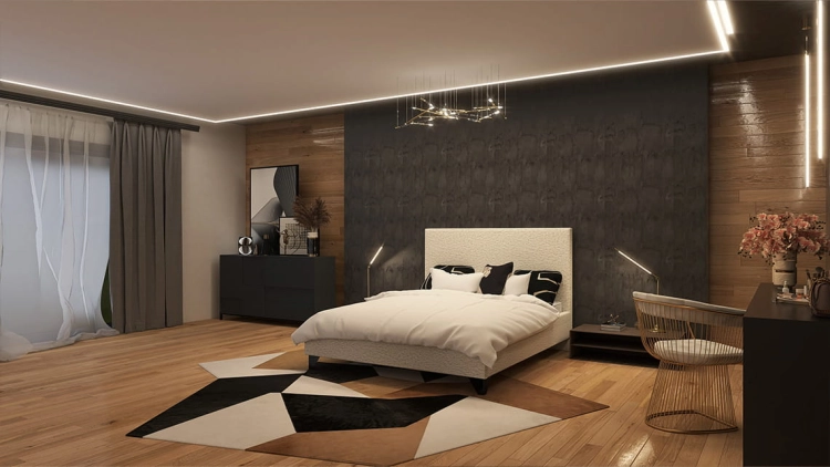 Łóżko ALBINO tapicerowane / ramowe (z pojemnikiem lub bez pojemnika) - Bed Design w Świat Sypialni Piaseczno ulica Puławska 48