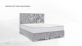 Łóżko ALBINO kontynentalne (z pojemnikiem lub bez pojemnika) - Bed Design w Świat Sypialni Piaseczno ulica Puławska 48