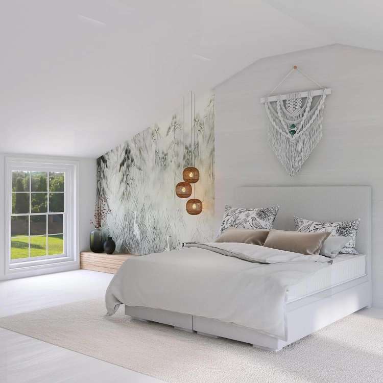 Łóżko ALBINO kontynentalne (z pojemnikiem lub bez pojemnika) - Bed Design w Świat Sypialni Piaseczno ulica Puławska 48
