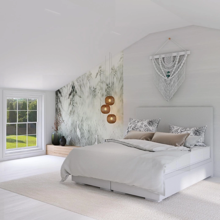 Łóżko ALBINO kontynentalne (z pojemnikiem lub bez pojemnika) - Bed Design w Świat Sypialni Piaseczno ulica Puławska 48
