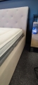 Łóżko Xsavier Comfort 160/200 z pojemnikiem na pościel, wezgłowie Comfort, obicie Fargotex, materac Gomarco