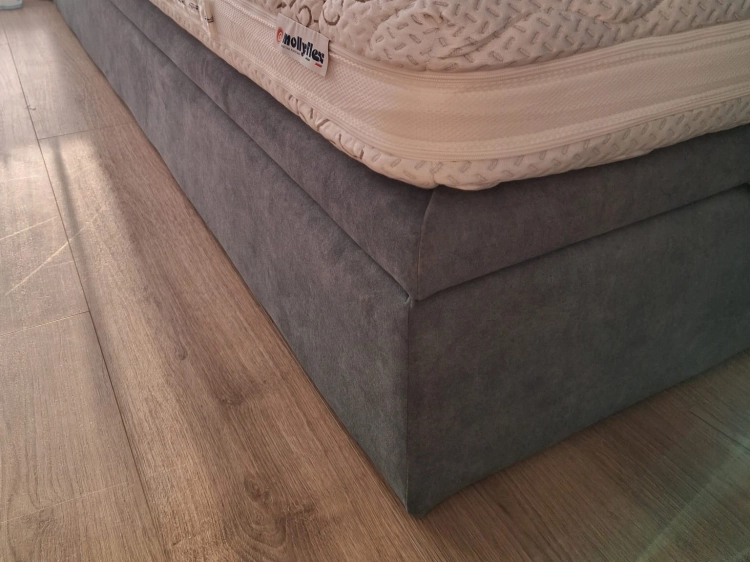 Guana 90x200 kontynent z pojemnikiem, wezgłowie 78cm, skrzynia 20 + klapa, obicie Fargotex Zoya 10