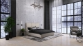 Łóżko SILVANO tapicerowane / ramowe (z pojemnikiem lub bez pojemnika) - Bed Design w Świat Sypialni Piaseczno ulica Puławska48