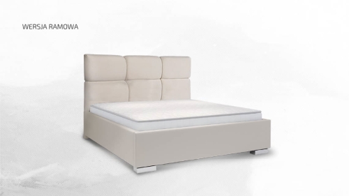 Łóżko SILVANO tapicerowane / ramowe (z pojemnikiem lub bez pojemnika) - Bed Design w Świat Sypialni Piaseczno ulica Puławska48