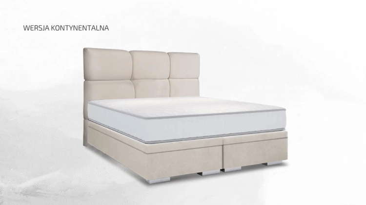 Łóżko Silvano kontynentalne (z pojemnikiem lub bez pojemnika) - Bed Design w Świat Sypialni Piaseczno ulica Puławska 48