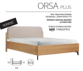 Łóżko ORSA / ORSA PLUS drewniane OLCHA lub DĄB - Ekodom  - Zdjęcie 2