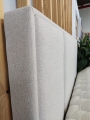 Łóżko CRISTIANO tapicerowane light (z pojemnikiem lub bez pojemnika)  - Bed Design w Świat Sypialni Piaseczno