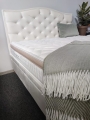 Łóżko kontynentalne Beauty - New Design w salonie Świat Sypialni Piaseczno, materac Mollyflex, Bianco
