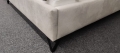 Rama tapicerowana light z nogą wzór 2, czarna, 13 cm. Łóżko Bed Design