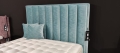 Łóżko OLIVIERO  tapicerowane light  (z pojemnikiem lub bez pojemnika) - Bed Design w Świat Sypialni Piaseczno. Oliviero_wezglowie wysokie / za dopłatą