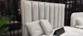 Łóżko OLIVIERO  tapicerowane light  (z pojemnikiem lub bez pojemnika) - Bed Design w Świat Sypialni Piaseczno. Oliviero_wezglowie wysokie / za dopłatą