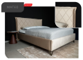 MATEO łóżko tapicerowane light (z pojemnikiem lub bez pojemnika) - Bed Design w Świat Sypialni PRO Piaseczno
