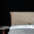 MATEO łóżko tapicerowane light (z pojemnikiem lub bez pojemnika) - Bed Design w Świat Sypialni PRO Piaseczno