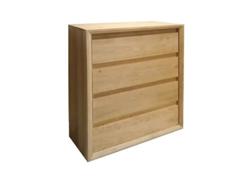 Komoda 4 drewniana, szerokość 90cm, OLCHA lub DĄB - Ekodom 