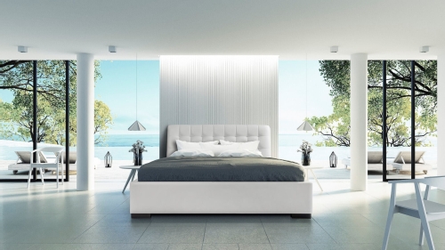 Łóżko tapicerowane CROATIA z pojemnikiem / bez pojemnika - Italcomfort 