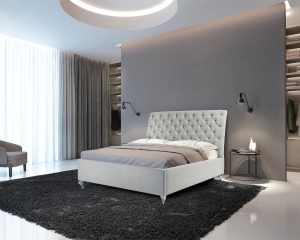 Łóżko tapicerowane BOLONIA z pojemnikiem / bez pojemnika - Italcomfort 