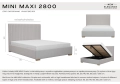 Łóżko tapicerowane Mini Maxi 2800 - New Elegance - Zdjęcie 5