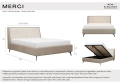 Łóżko tapicerowane MERCI - New Elegance - Zdjęcie 10