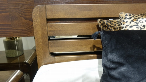 NOWE Łóżko 140/200, rustikal LK 189 Bukowe / DREWMAX 