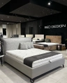 Łóżko SIMONE ONE  tapicerowane / ramowe (z pojemnikiem lub bez pojemnika)  - Bed Design  - Zdjęcie 40