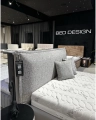 Łóżko SIMONE ONE  tapicerowane / ramowe (z pojemnikiem lub bez pojemnika)  - Bed Design  - Zdjęcie 6