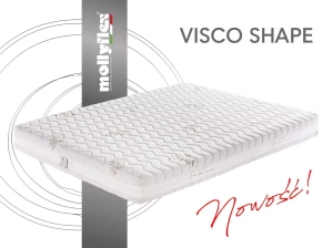 Materac 160/200 VISCO SHAPE - pianka visco, średnio twardy - Mollyflex