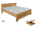Łóżko drewniane bez pojemnika LK 212 -  Dębowe / Drewmax  - Zdjęcie 5