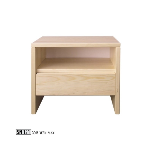 Stolik nocny / Szafka nocna SN 121 - sosna DREWMAX 