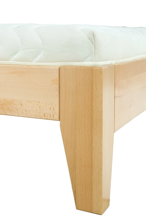 Łóżko bukowe, drewniane LK 189 katalog Drewmax, buk naturalny