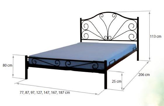 wymiary łóżka Pinio