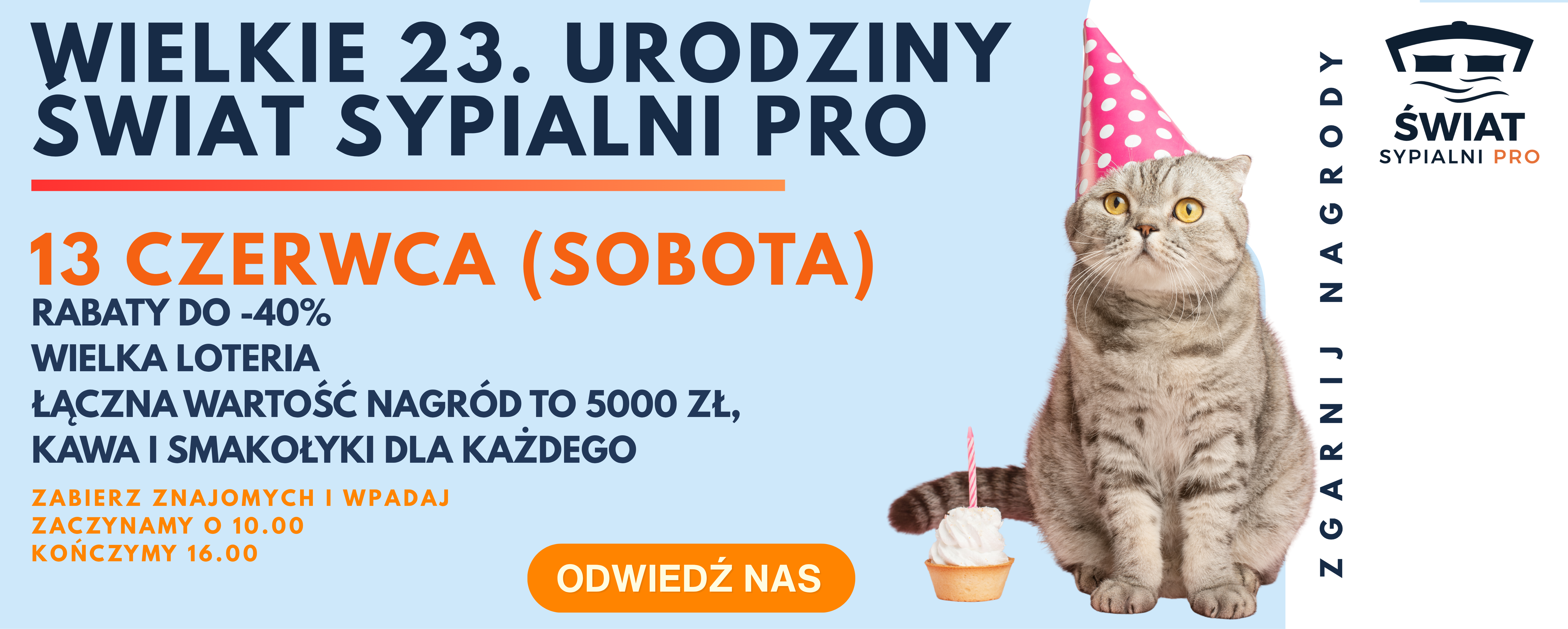 Wielkie urodziny Świat Sypialni PRO